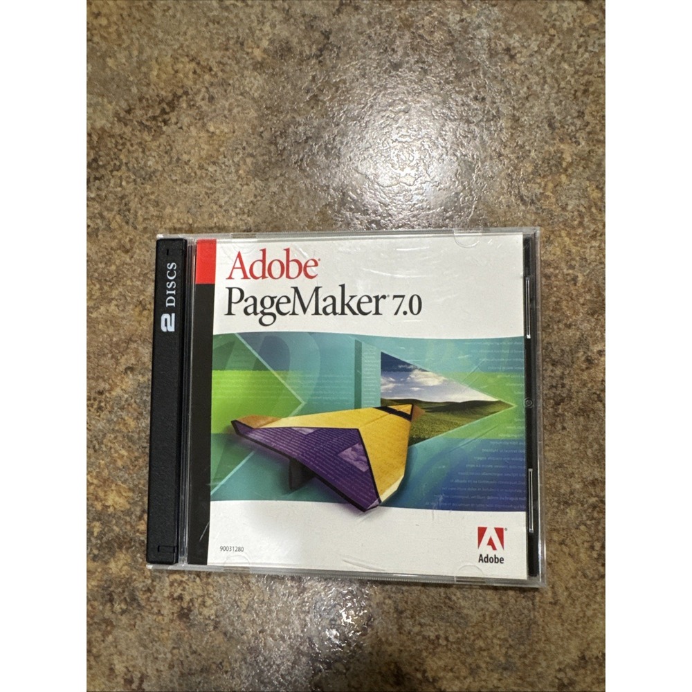 Adobe PageMaker 7.0 for Windows/Mac 2 Disc Set Windows Upgrade with Serial #
